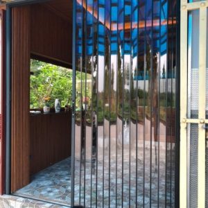 Rèm lá nhựa kéo xếp